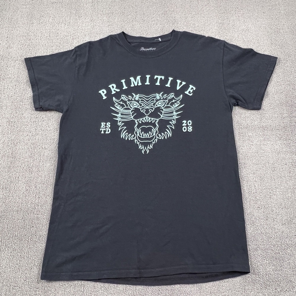 Primitive Apparel Shirt Adult Medium Black Short Sleeve Casual Streetwear Men's